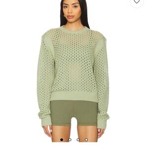 Varley Hains Knit Sweater in Snow Sage